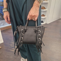 Gianni Chiarini  MISS MARCELLA  dimensione piccola pelle nera  frange