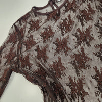 Kikisix body in pizzo marrone