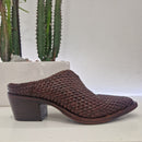 Zolfo sabot intrecciato marrone