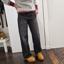 Pantalone MOON jeans nero delavè