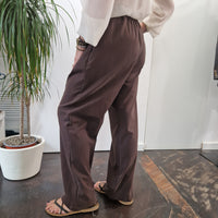 KIKISIX pantalone STELLA color t.moro