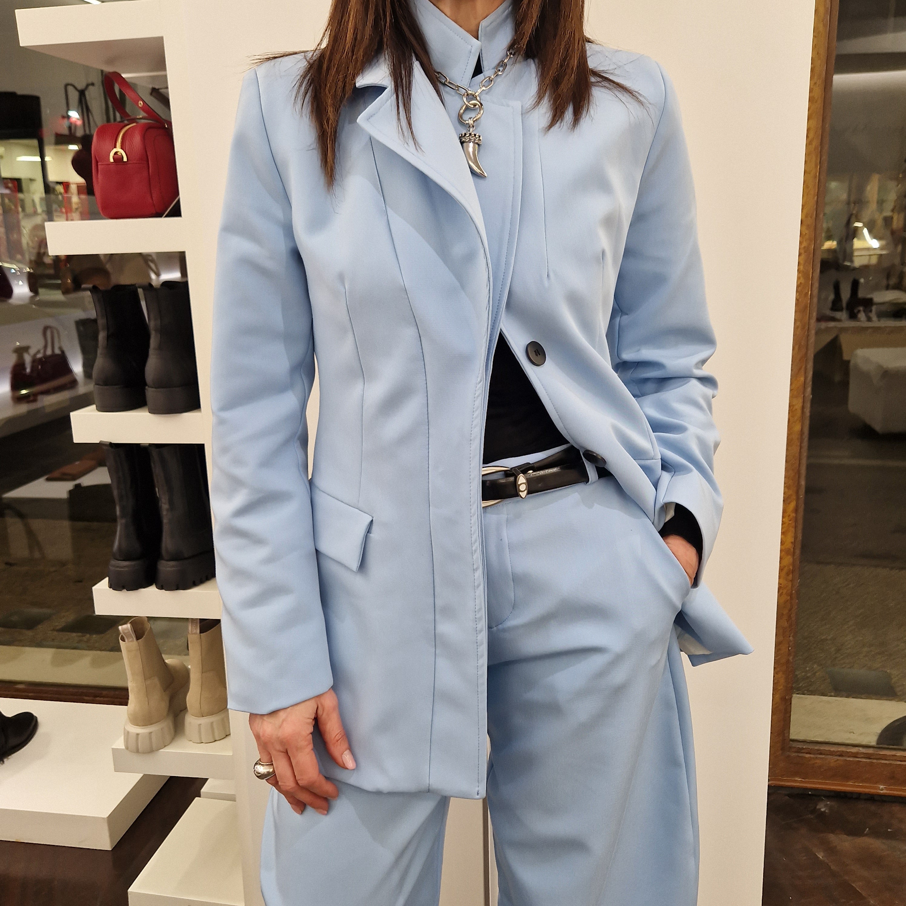 Giacca TULIPANO celeste