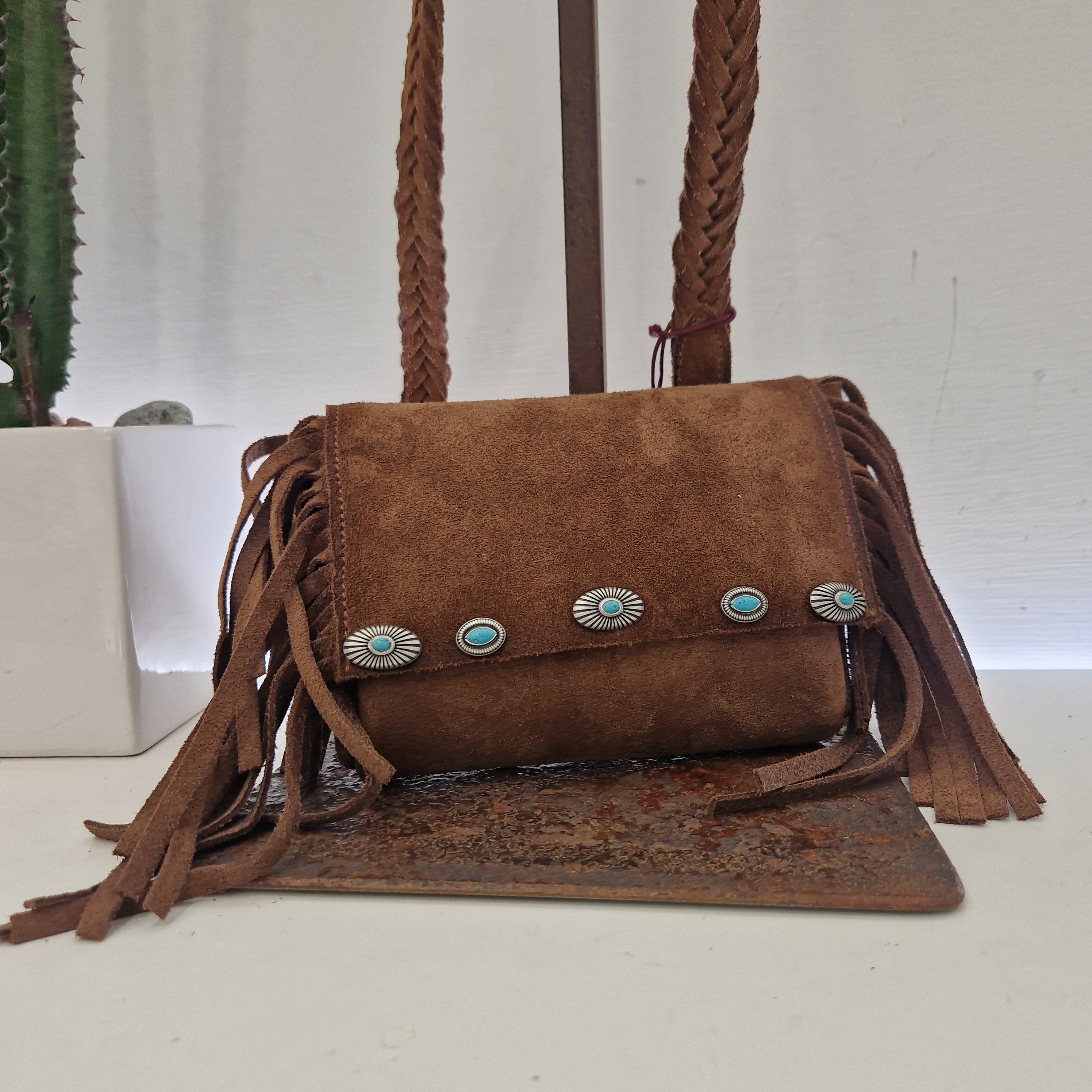 Alberto Luti borsa piccola frange