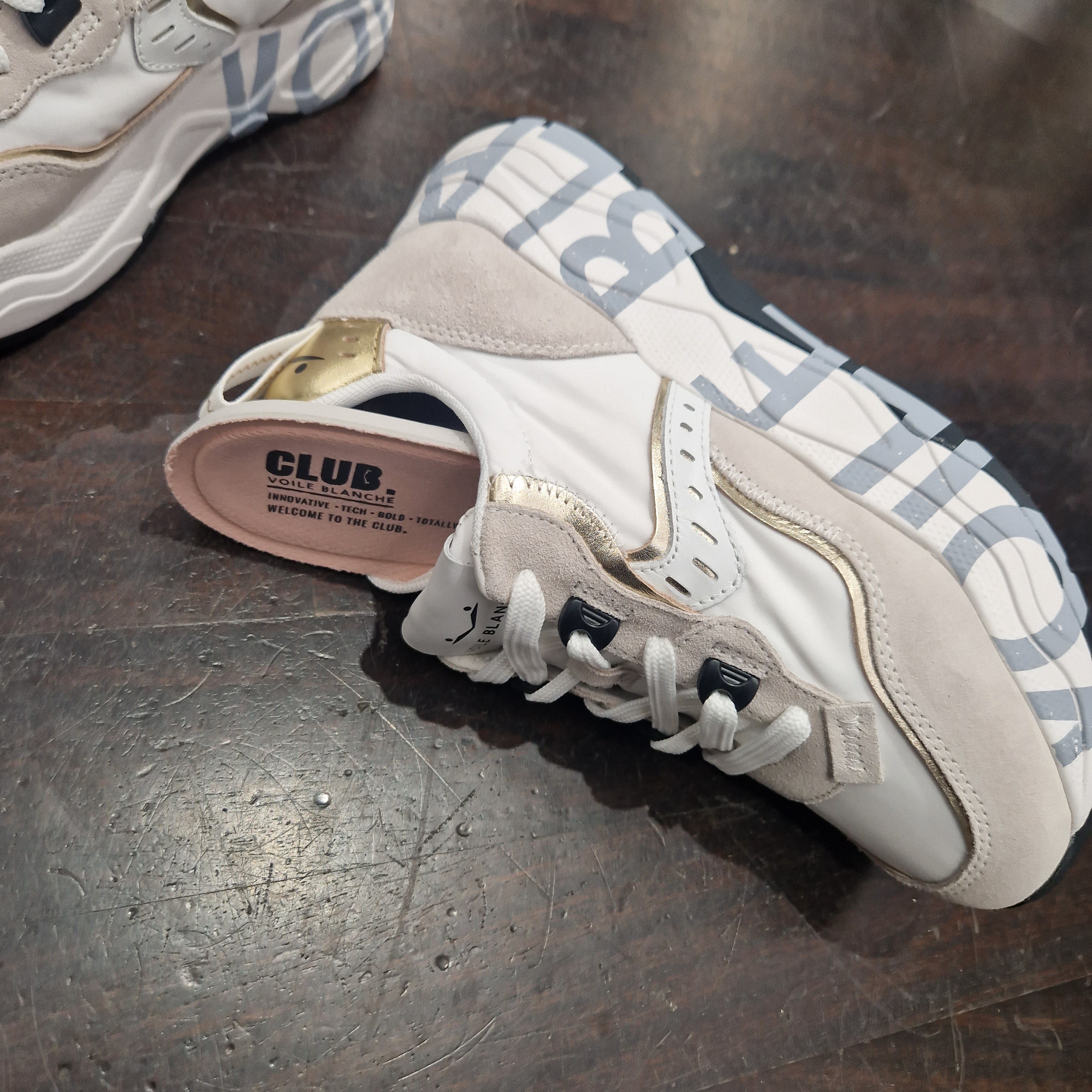 Voile Blanche sneaker bianca/ oro