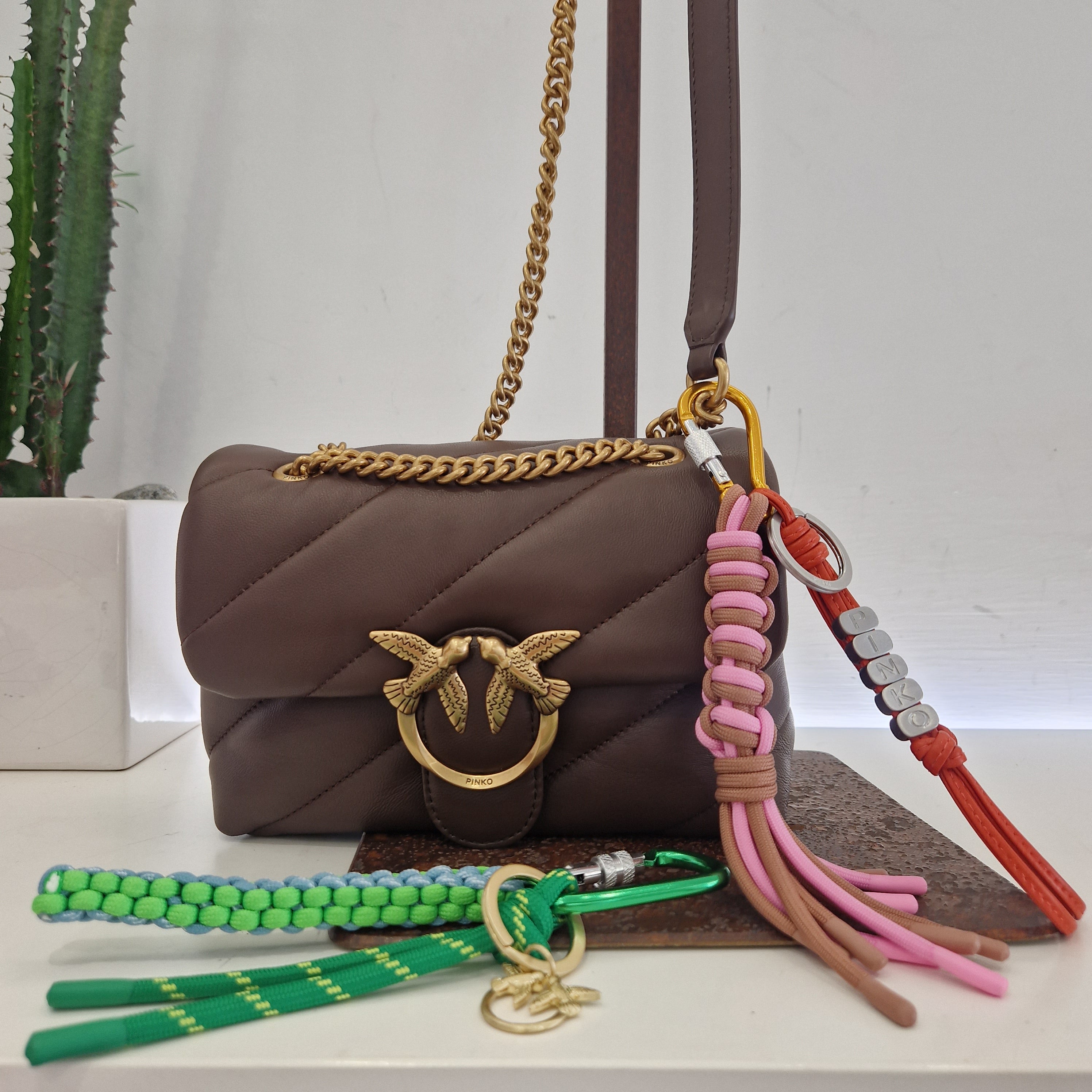 PINKO portachiavi con cordoncino