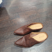 Zolfo sabot intrecciato marrone