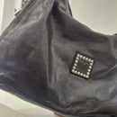 Campomaggi borsa GIULIANA  linea CEFALÙ  nera accessori argento
