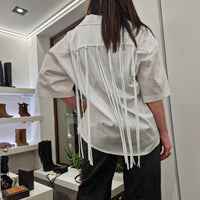Camicia bianca con frange