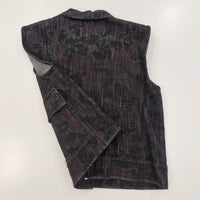 Kikisix gilet in jeans stampa fiori