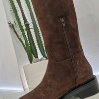 Stivale t.moro suede  modello cavallerizza