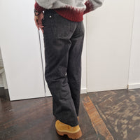 Pantalone MOON jeans nero delavè