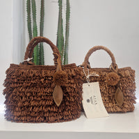 Afar borsa intrecciata a mano KEISHA dimensione piccola