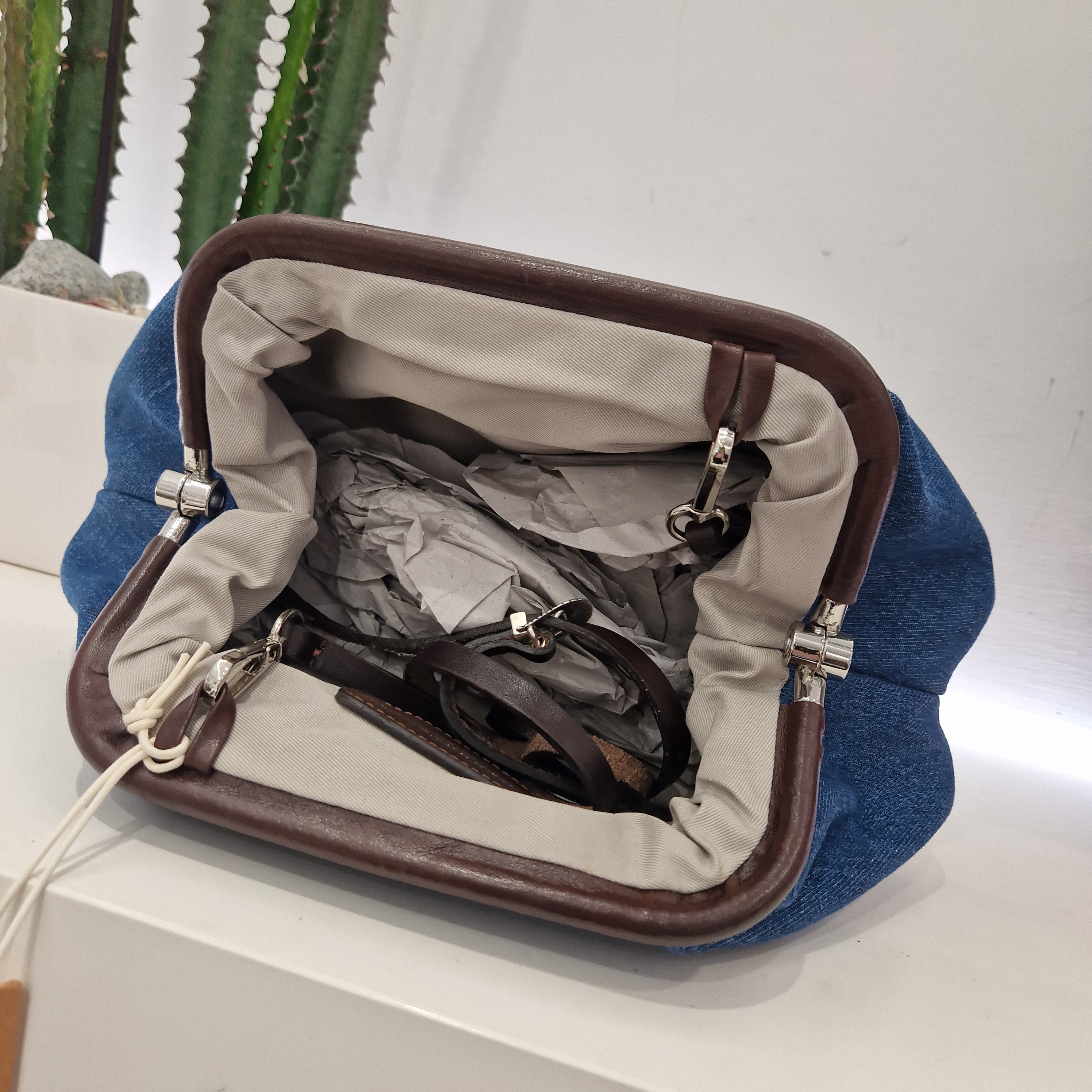 Alberto Luti maxi pochette in jeans