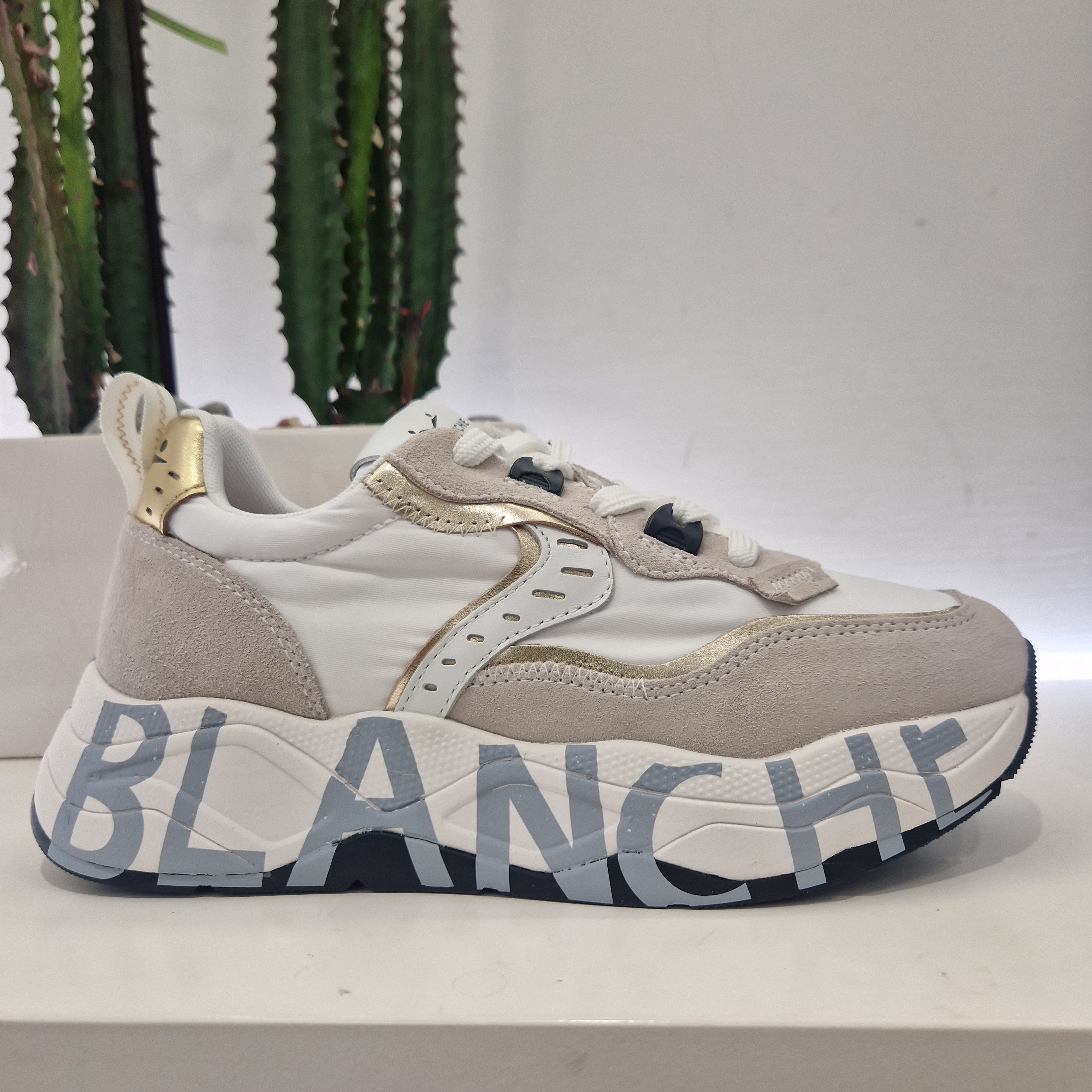 Voile Blanche sneaker bianca/ oro