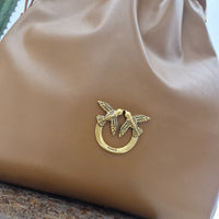PINKO borsa SLOUCHY CLASSIC BAG color cuoio
