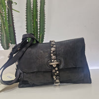 Campomaggi borsa ELGA nera accessori argento