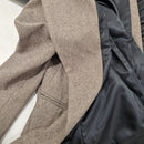 Giacca over in tessuto spinato