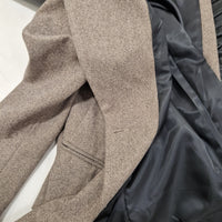 Giacca over in tessuto spinato