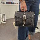 Campomaggi borsa PORZIA nera accessori argento