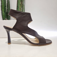 Isabelle Paris sandalo in pelle t.moro Tacco 7 cm