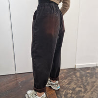 Pantalone jeans SUN nero lavaggio marrone