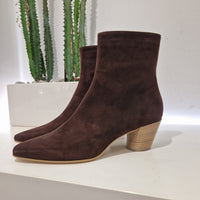 ENJOY stivaletto texano t.moro in pelle scamosciata