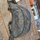 Campomaggi borsa Marsupio dimensione grande Kura in pelle nera con rivetti