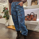 Kikisix Jenas balloon FIORI blu