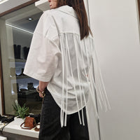 Camicia bianca con frange
