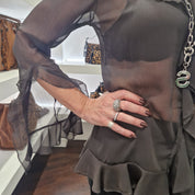 Kikisix camicia GAIA  trasparente