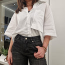 Camicia bianca con frange