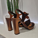 Chie Mihara sandalo CALIGA suede moro