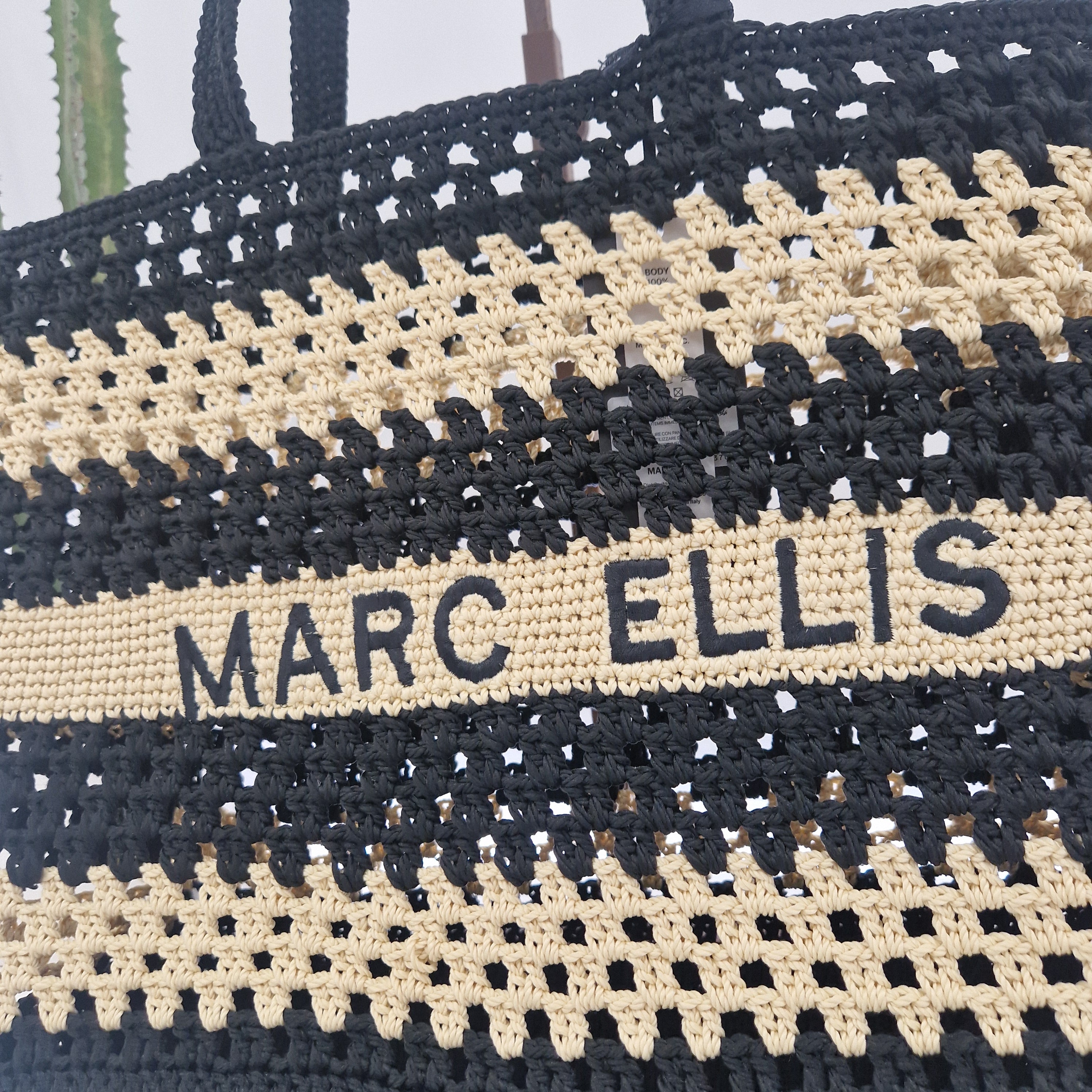 Marc Ellis borsa BUBY VALENZA riga panna/nero
