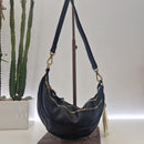 Campomaggi borsa Marsupio Kura in pelle nero con rivetti
