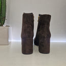 Stivaletto con platò in suede t.moro