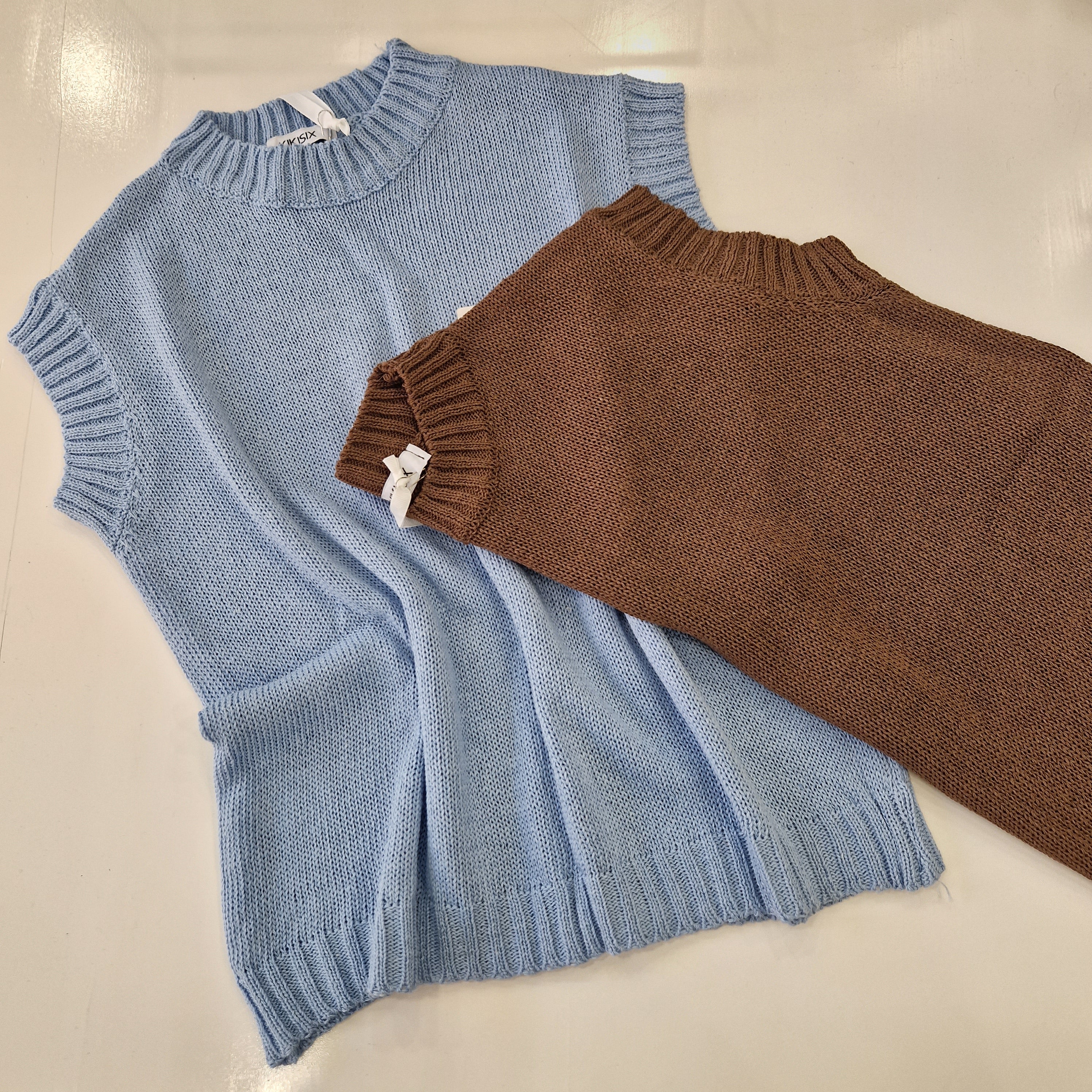 KIKISIX Gilet paricollo COSTINE in cotone