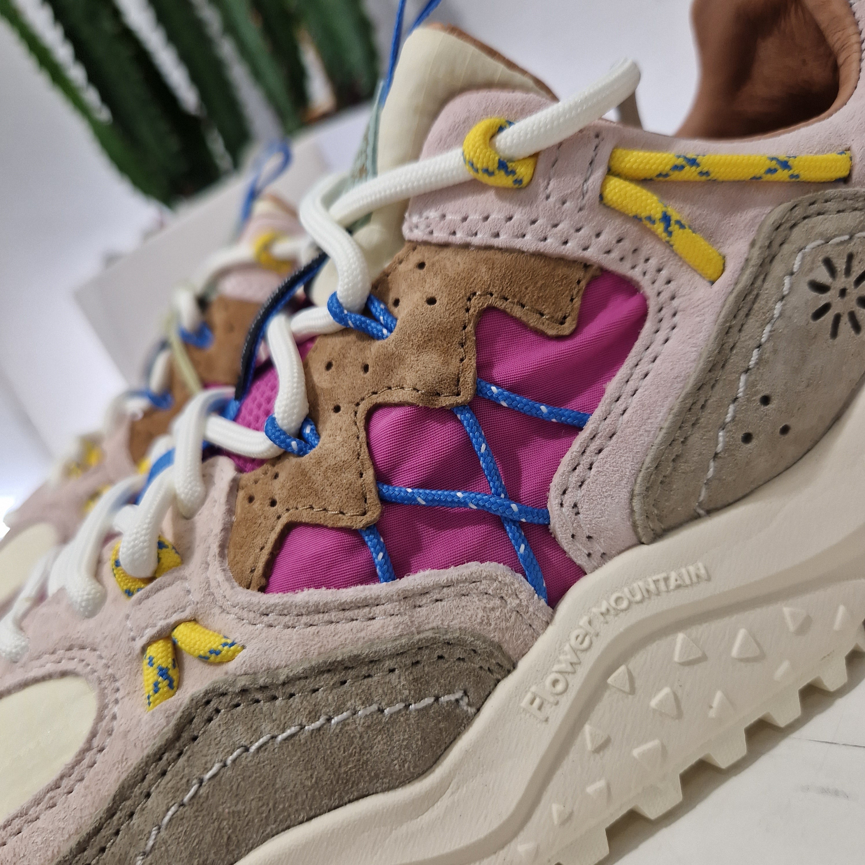 Flower Mountain sneakers YAMABUSHI dettagli ciclamino