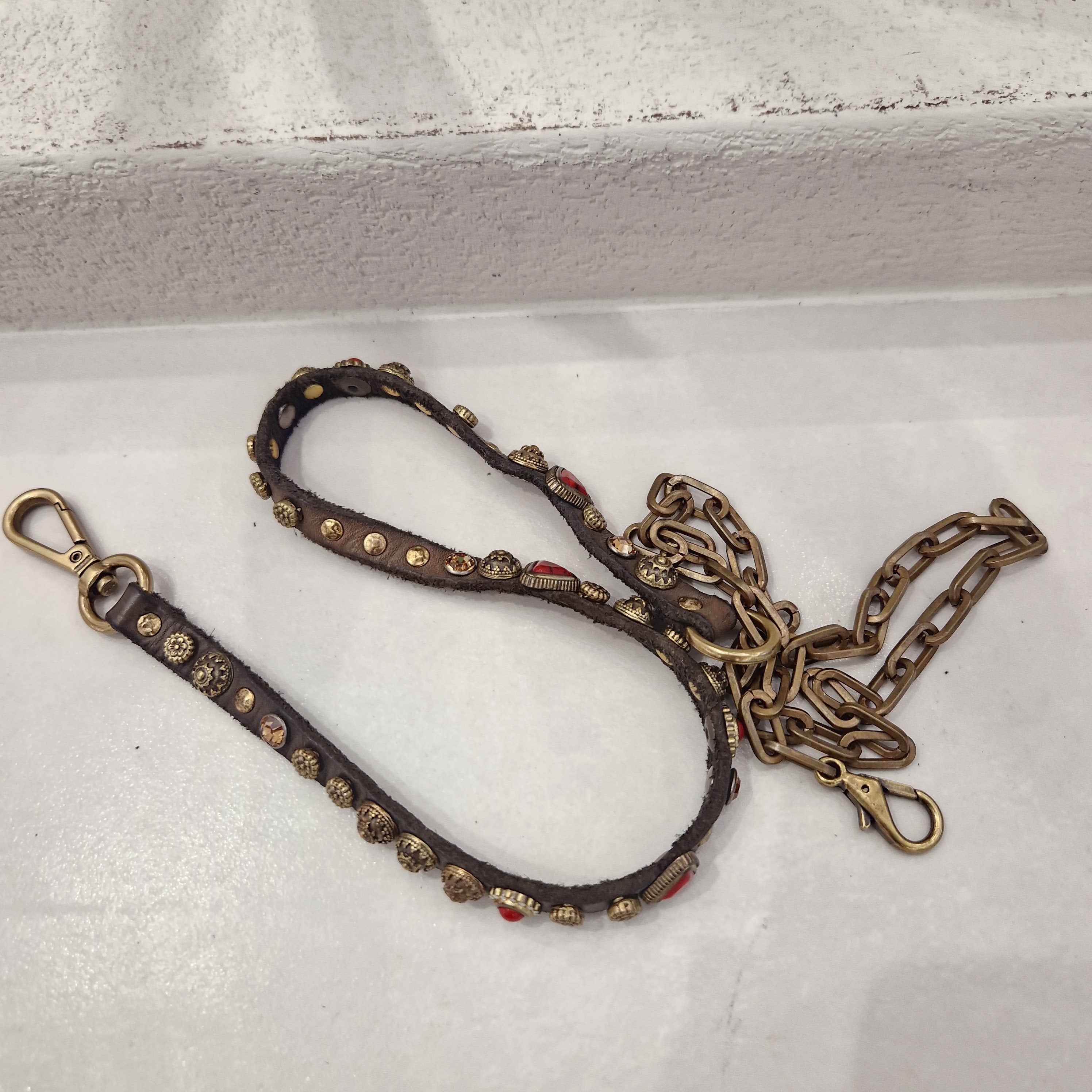 Campomaggi cintura CORALLO con borchie e strass