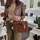 Afar borsa intrecciata a mano KEISHA dimensione piccola