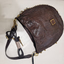 Campomaggi borsa linea GIANNA accessorio medaglie color t.moro