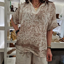 Camicia stampa palme tropical
