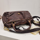 Campomaggi borsa bauletto t.moro rivetti oro