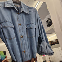 KIKISIX abito chemisier jeans