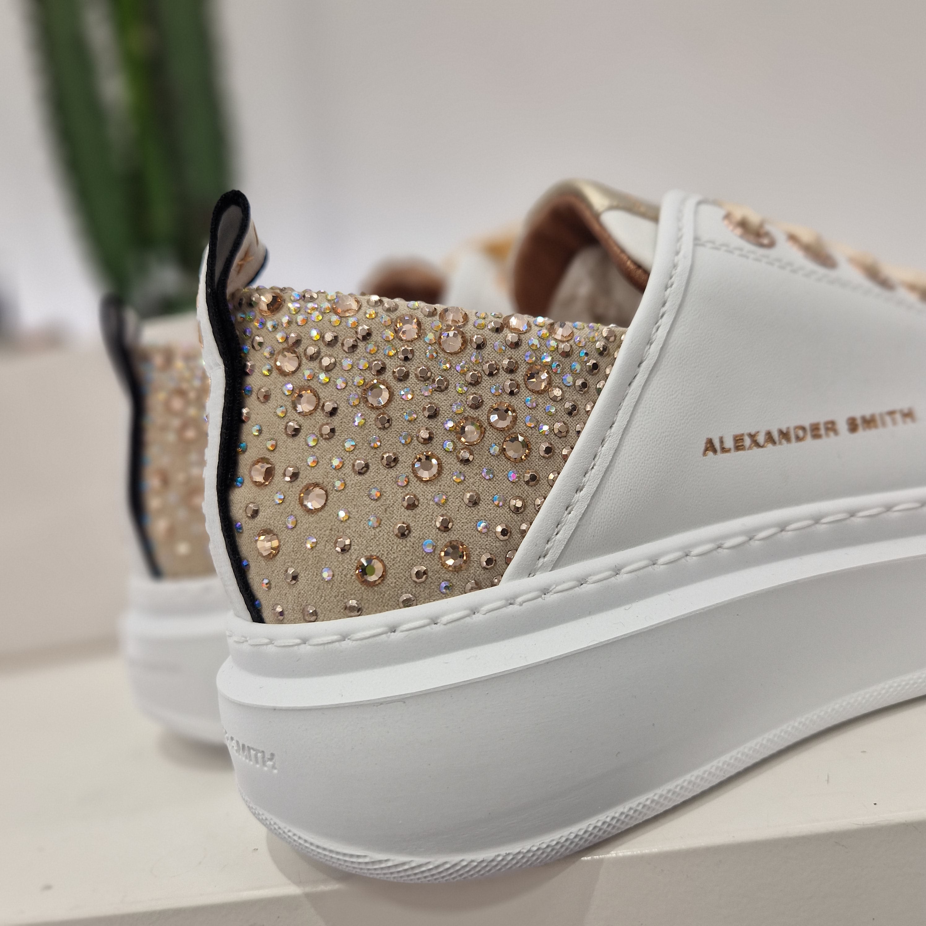 Alexander Smith bianca  modello Wembley strass maxi champagne