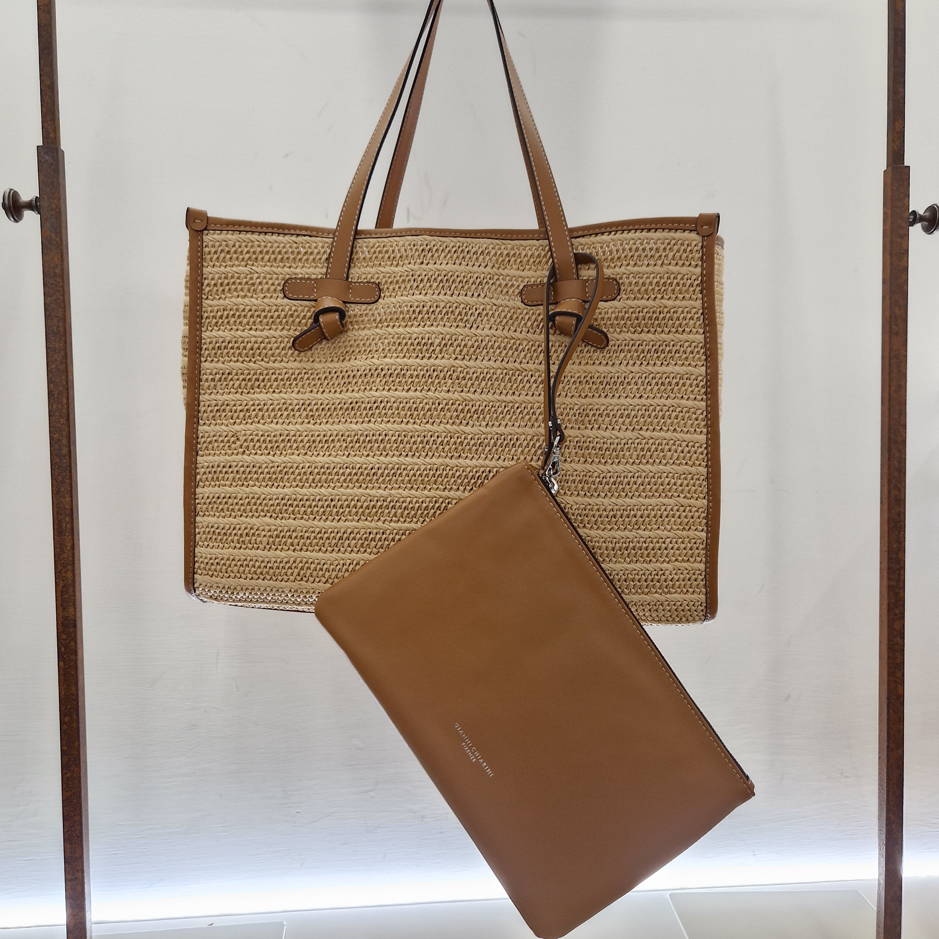 Gianni Chiarini borsa MARCELLA intrecciata cuoio