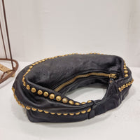 Campomaggia borsa MARISA neta borchia mezzasfera oro