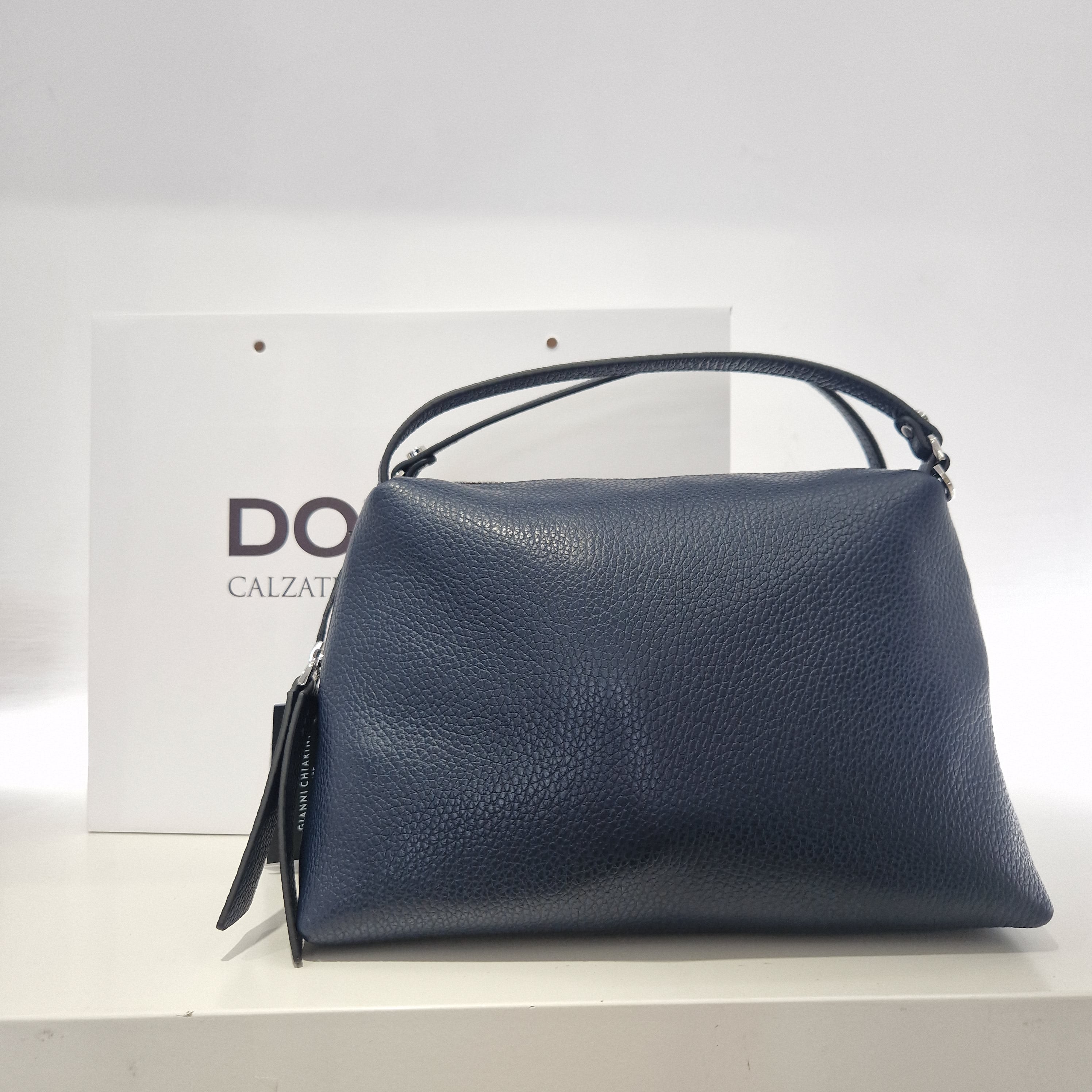 Gianni Chiarini borsa  linea ALIFA in pelle color  blu