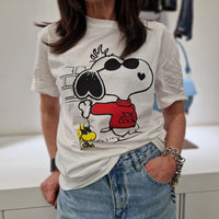T-shirt bianca con stampa
