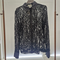 Kikisix camicia in pizzo nera
