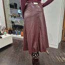 Gonna in ecopelle  color bordeaux